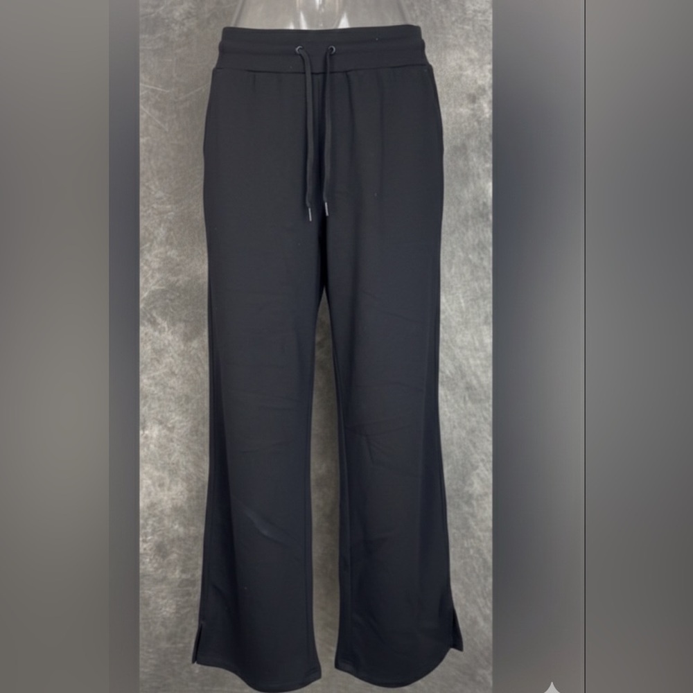 Xersion Black Super Soft Fleece Straight Leg Pants XL High Rise